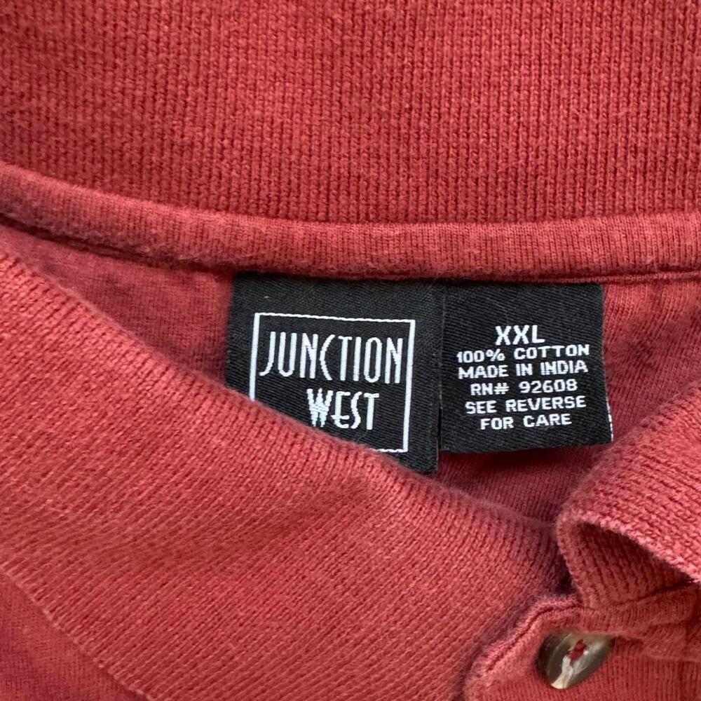 junction West Striped long sleeve rugby shirt sz XXL preppy grunge sporty - Picture 3 of 8